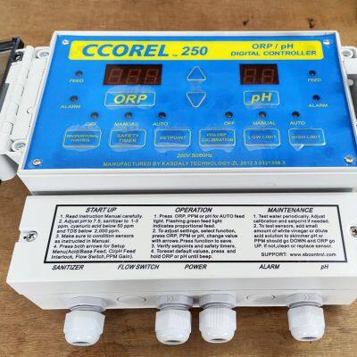 Automatic Pool Monitoring System Device Chlorine & pH Pool Water Testing Controller