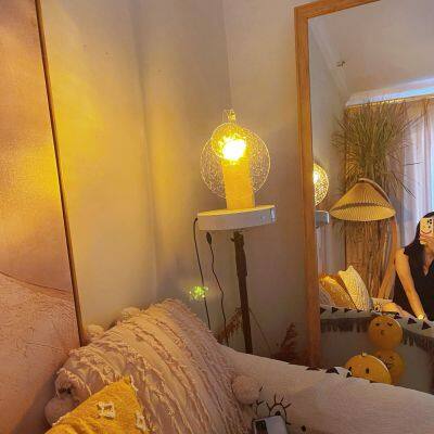 USB Rotatable Water Ripple Wooden Atmosphere Light Decorative Lamp photo-2