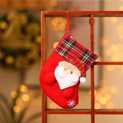 Christmas Socks Xmas Decor 3D Santa Claus Snowman Christmas Stocking Candy Gift Bag Happy New Year Decoration Navidad Ornaments photo-5
