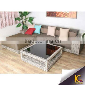 New PE rattan sectional sofa alibaba gold supplier outdoor sofa set price in india