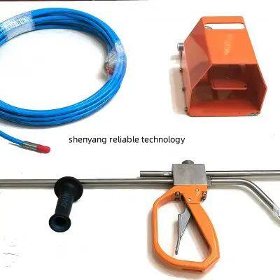 High Pressure 25Kpsi Water Jetting Machine with Foot Pedal Control Valve New Industrial Pipeline Cleaning Flexible Hose