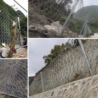 2000kJ Absorption Steel Ring Net Rockfall Passive Barrier Factory Price for Valley Slope Safety photo-2