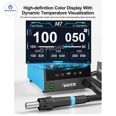 QUICK M7 Intelligent Hot Air Rework Station for Electronics Board Repair photo-2
