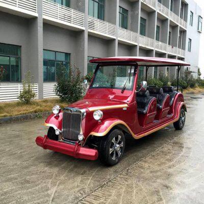 8-seater Electric Vintage Car, Retro Sightseeing Vehicle for Tourist Reception in Scenic Areas, Electric Vehicle for Property Viewing in Villas and Real Estate Projects photo-5