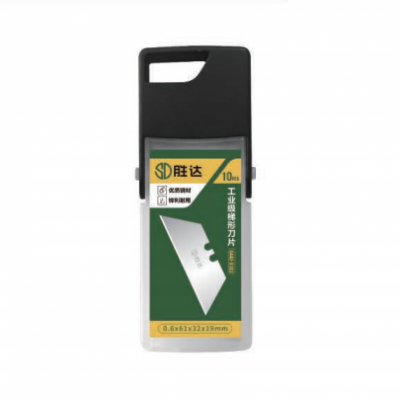 Industrial‑Grade Trapezoidal Cutting Blades, 0.6×61×32×19mm SK5 Heavy‑Duty Multi‑Material Replacement Blades