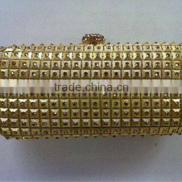 Jiachen Bag factory sell cheap mesh crystal clutch bags