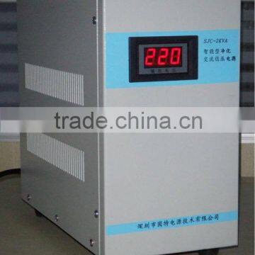 2KVA CPU Intelligent Control Single phase brushless AC Purifying voltage regulated\stabilizer power supply price