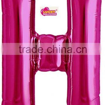 16 inch slim size mini pink happy birthday alphabet balloons