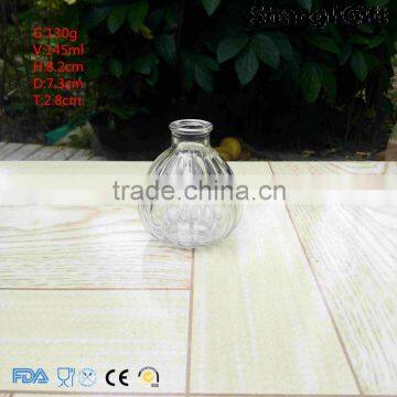 Cut Glass Air Freshener 145ml Glass Bottle Ribbed Aroma Bottle