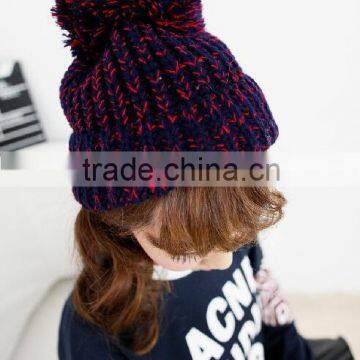 New Design Acrylic Coloured Thread Knitting Beanie Caps and Hats photo-2