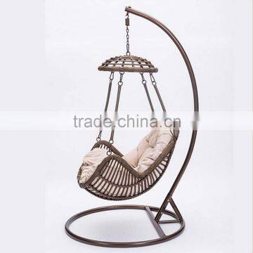 Single Seat Balcony Rattan Springs for Swing Chair Singapore Swing Egg Chair photo-3