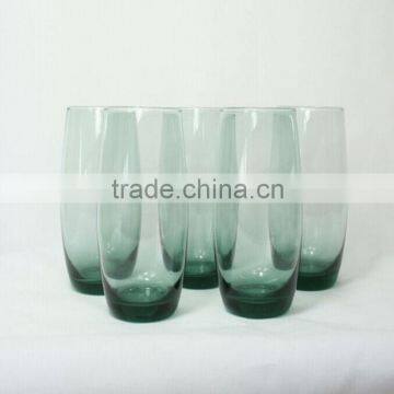 Colorful drinking glass cup set; Glass tumbler for tabletop