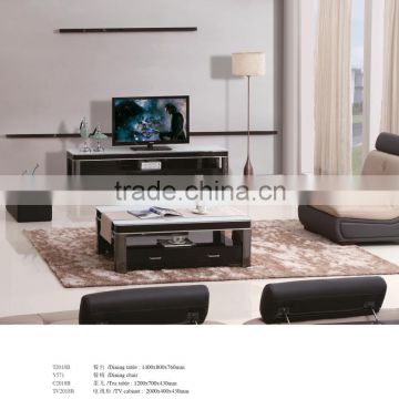 Hot Sale Modern leather Sofa TV cabinet Best living room furniture sets