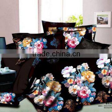 3D 100% Cotton printed 4pcs bedding set