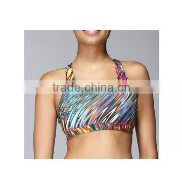 High quality fashion style yoga sports bra/sex yoga bra/sublimation yoga bra