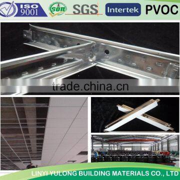 Good quality t grid/ t bar for gypsum ceiling/mineralfiber ceiling