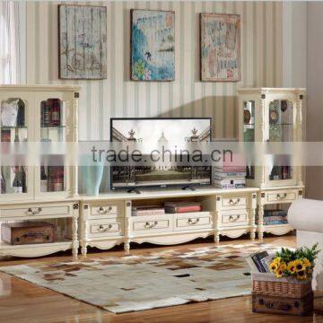 Guangdong furniture living room white tv cabinet latest desidn tv stand AET-8602