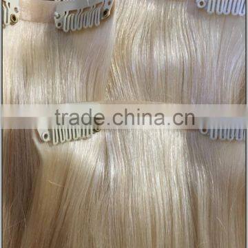 Wholesale Cheap Price 100% Brazilian Human Hair Silky Straight Clip in Hair Extension photo-3