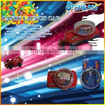 Launch Car Mini Car Motorcycle Race Toy with Candy