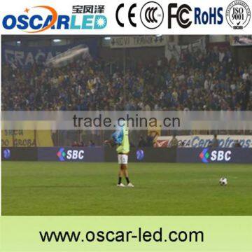 Outdoor advertising led display on the sides of football field