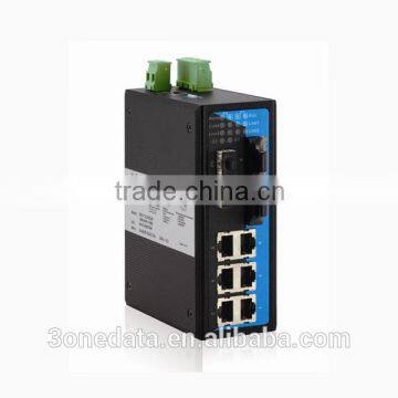 10-port Managed Industrial Gigabit Ethernet Fiber Switch(6TP+2GS+2FP)