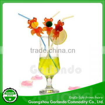 drinking discount goldfish decoration party straw