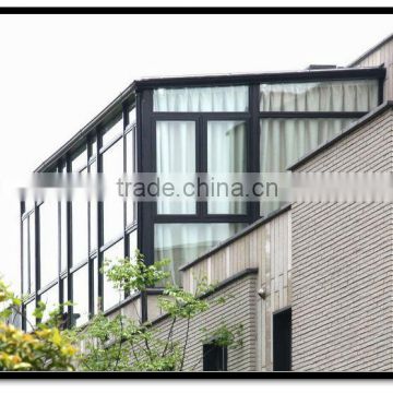 Luxury vacation prefabricated glass house & sunroom panels for sale