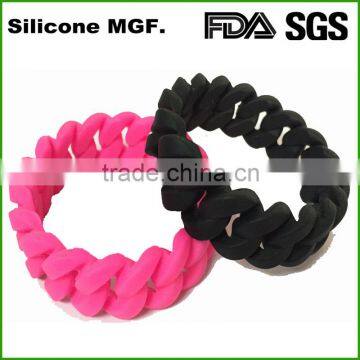 Custom Promotion silicone Rubber Wrist bracelets for gifts