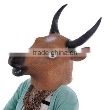 Zebra Bull sheep Animal Head Mask Creepy Halloween Costume Theater Prop Adult MK068