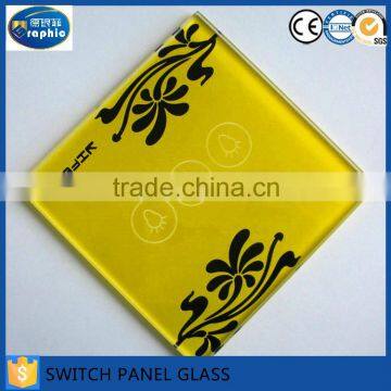 Custom made special logo tempered glass for wholesale