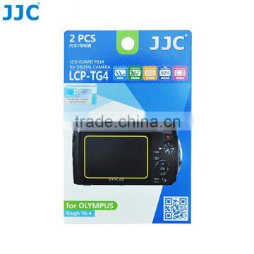 JJC 2pcs PET LCD Guard Film Screen Protector Cover for OLYMPUS Tough TG-4