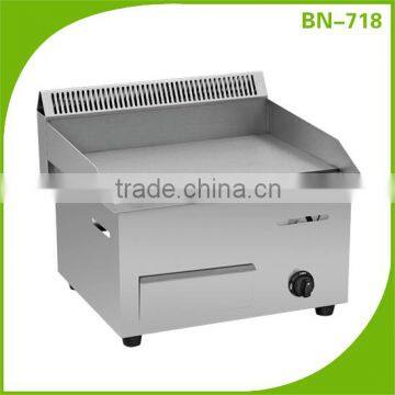 Counter top stainless steel flat plate gas grill griddle /hamburger griddle BN-718