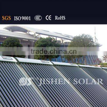 Separated pressurized solar collector