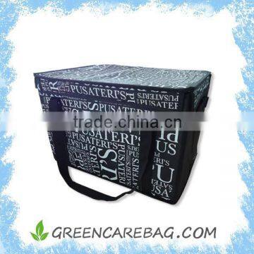 Full printing PP Non Woven Collapsible Cooler Box for Shopping