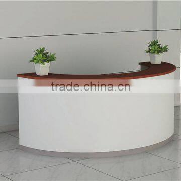 Half round modern hotel front desk QT2213