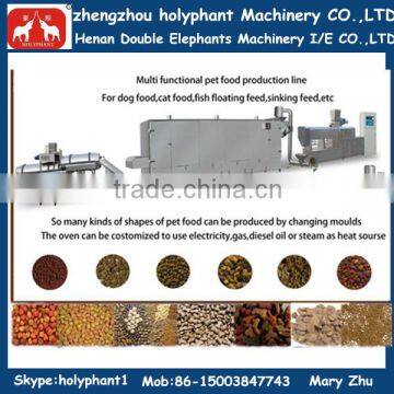 Multi-functional wide output range extruded pet feed pellet production line