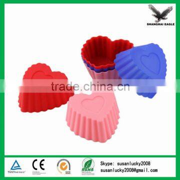 Silicone Rubber Cake Mold of Heart Shape