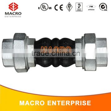 two bellows thread union type pipe expansion joint