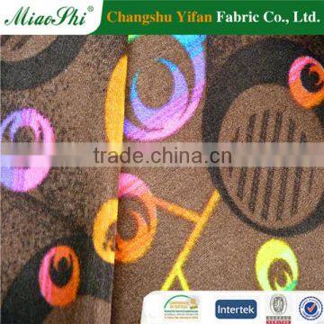 printed pattern and 100% polyester material brushed velour