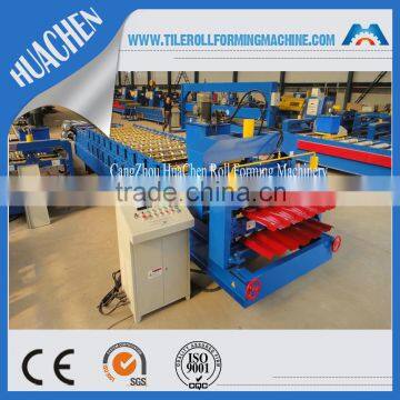 glazed tile panel double layer roofing sheet making machine price