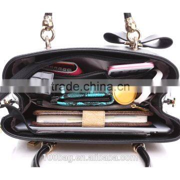 Hot Sale Korean Fashion Single PU Leather Handbag Handbag for Ladies Shoulder Bag photo-3