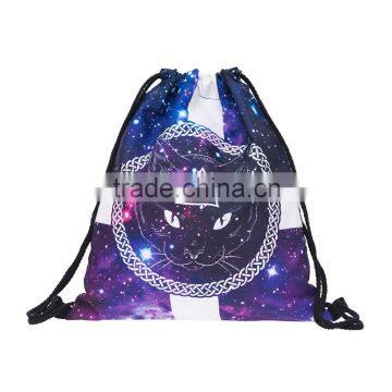 Brand New 3D Printed High Quality Wholesale Drawstring Backpack