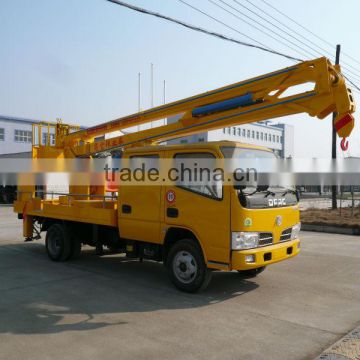 dongfeng double-cab high aerial lift platform truck 12m