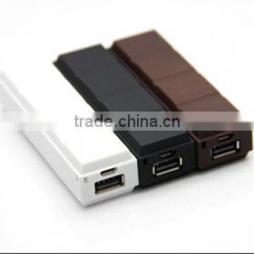 Chocolate Small Power Bank 2600mAh for Mobile Phone as promotional gift