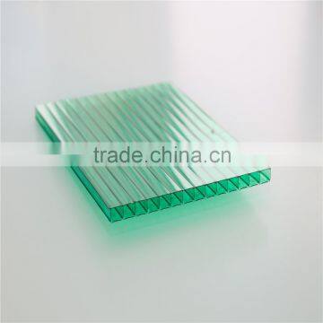 China manufacturer 4mm/6mm/8mm/10mm twin-wall polycarbonate hollow sheet/pc roofing material/pc awning