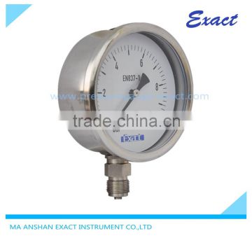 Liquid Filled Stainless Steel Pressure Gauge EN837-1