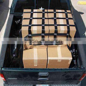 HIgh Capacity Polyester Black Cargo Net For Truck