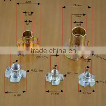 Four claws mother of snail and wood Mosaic four shackles nut, furniture nuts