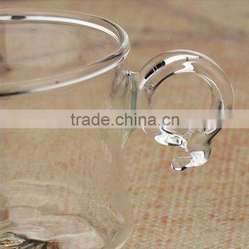 Hot Selling Environmental Protection Galss Teaset With Filter 250ml Handle Teapot Teaset Pyrex Glass Teapot and Tea Cups photo-3