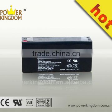 6V 3.2Ah sealed lead acid battery for alarm and security systems